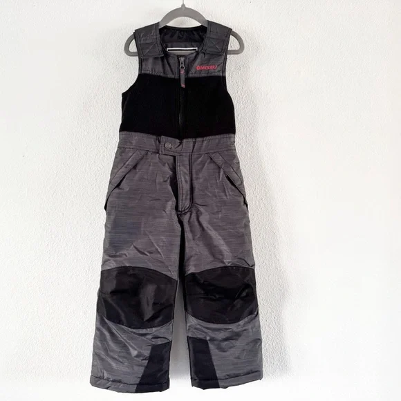 Snow Bib Pants 4T Weather Resistant Adjustable Zip Closure Snozu Winter Sporty - Picture 2 of 12